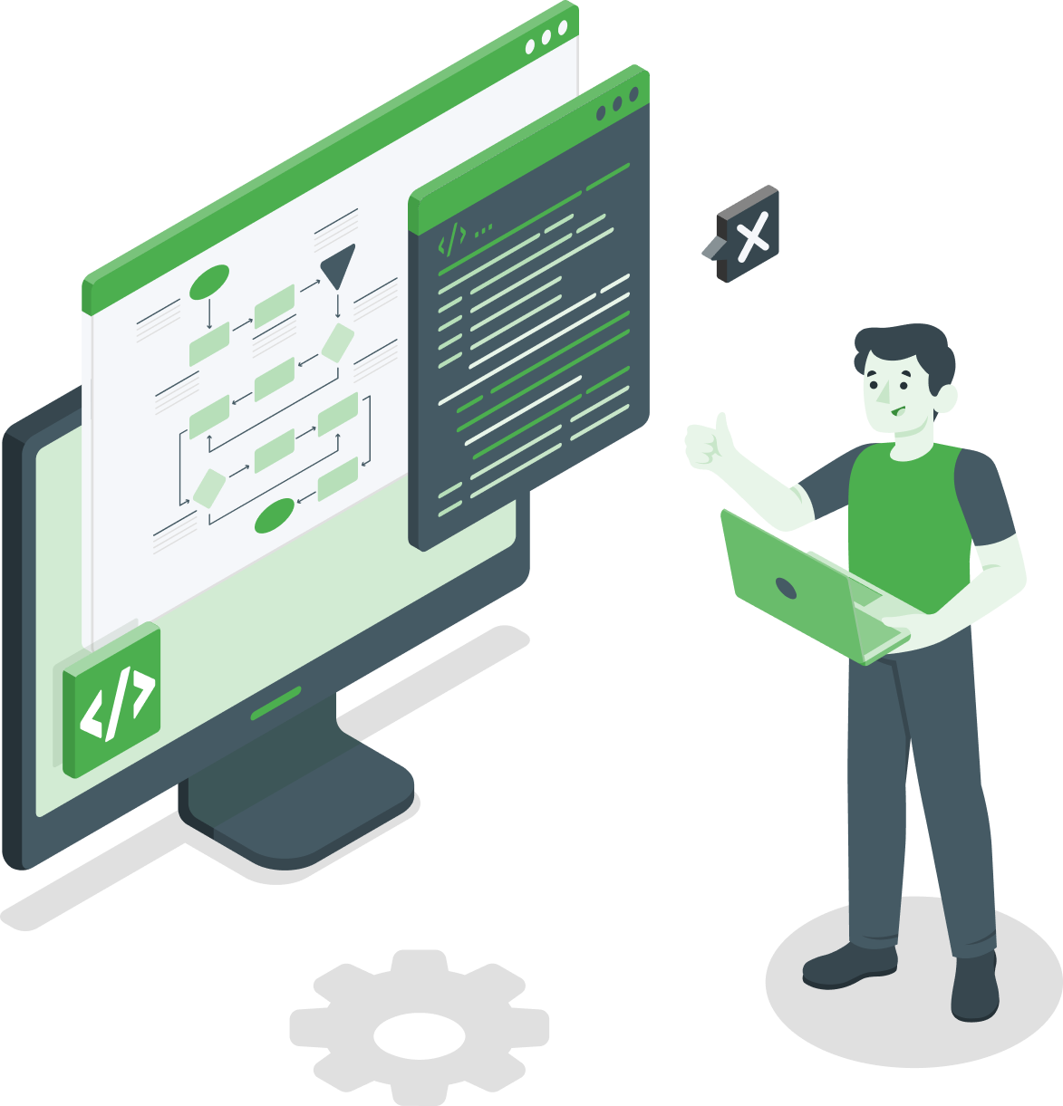 Technology Solutions Illustration